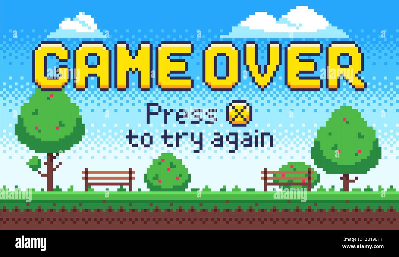 Detail Arcade Game Over Screen Nomer 13