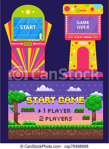 Detail Arcade Game Over Screen Nomer 44