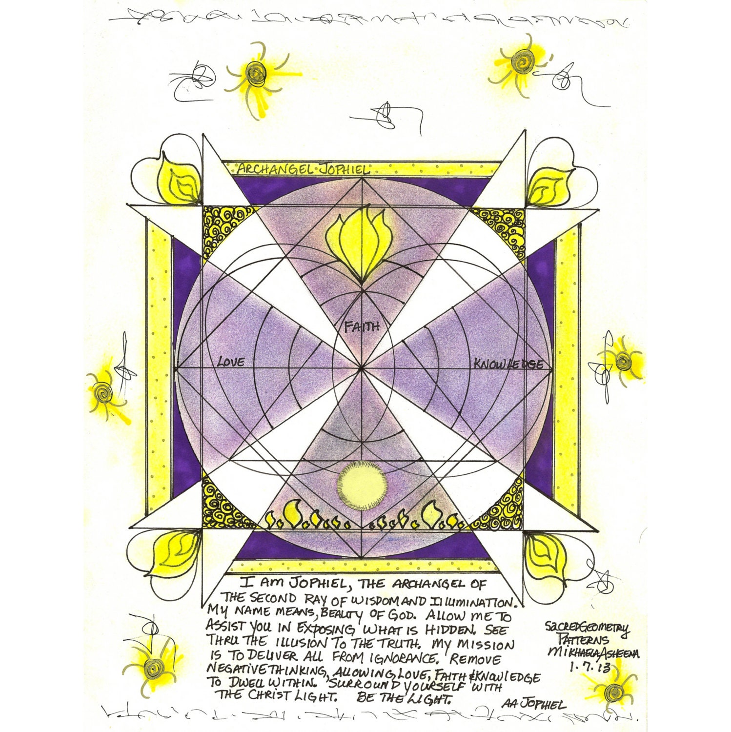 Detail Archangel Jophiel Symbol Nomer 11