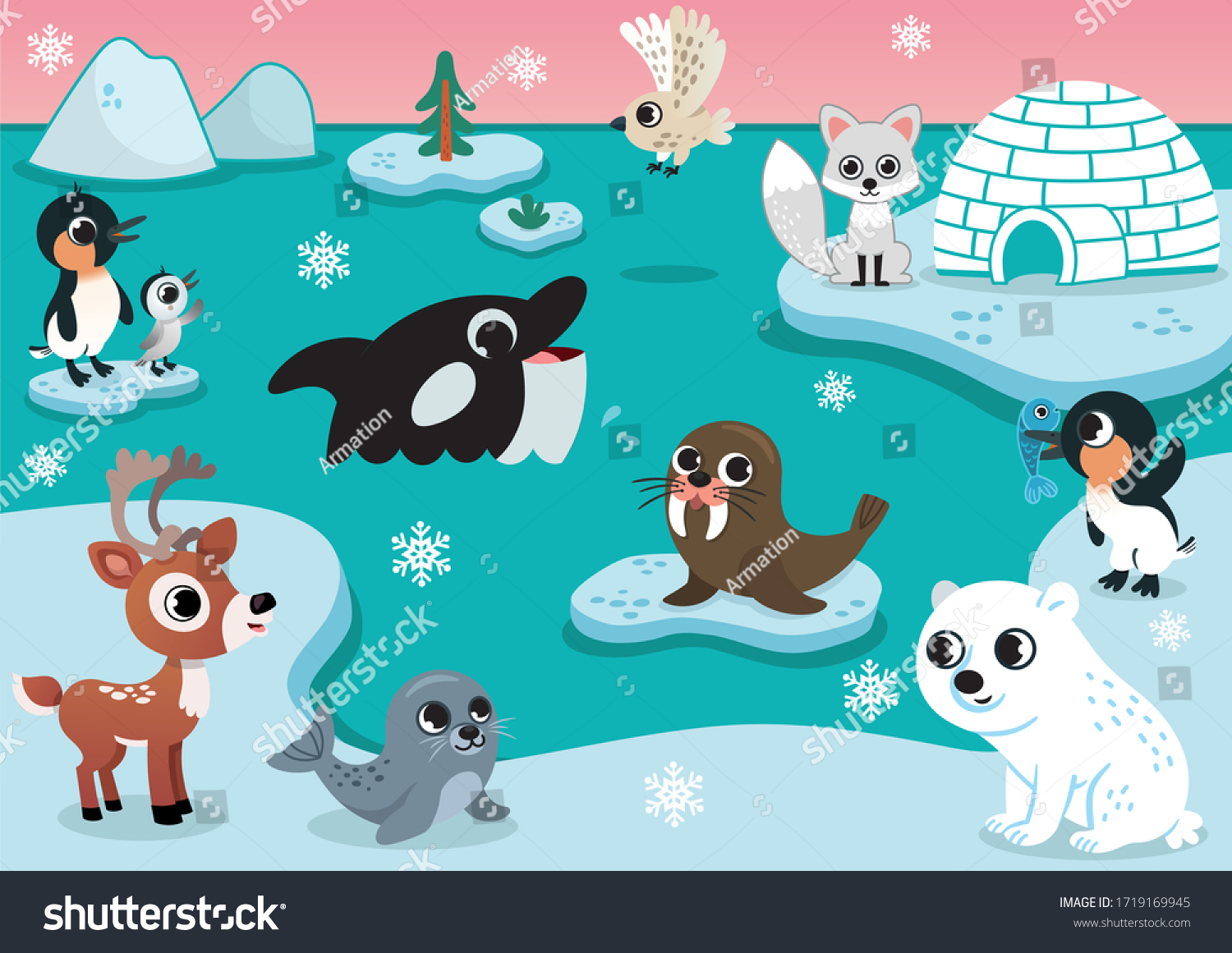 Detail Arctic Animals Clipart Nomer 47