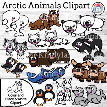 Detail Arctic Animals Clipart Black And White Nomer 30