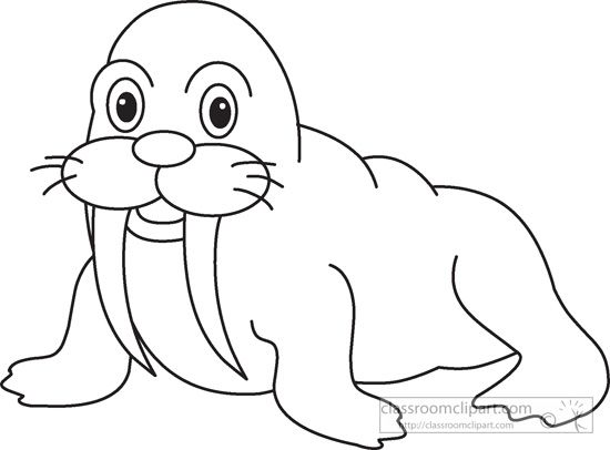 Detail Arctic Animals Clipart Black And White Nomer 8