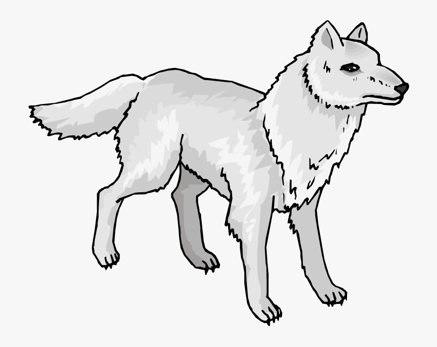Detail Arctic Fox Clipart Black And White Nomer 32