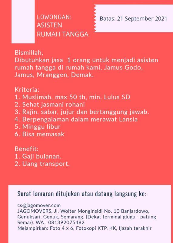 Detail Area Lowongan Kerja Rumah Tangga Semarang Nomer 39