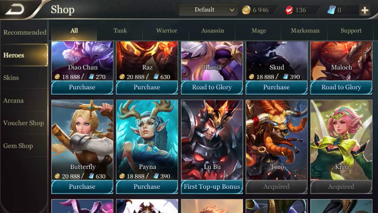 Detail Arena Of Valor All Heroes Gambar Nomer 31