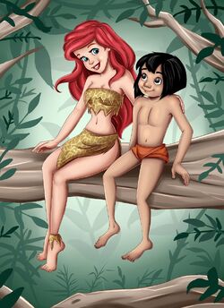 Detail Ariel And Mowgli Nomer 2