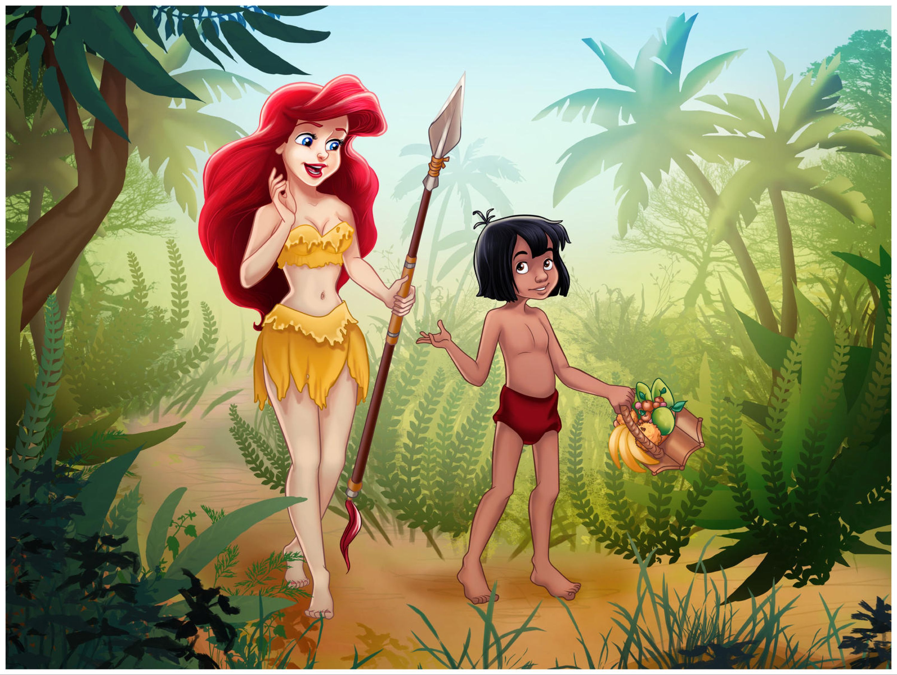 Detail Ariel And Mowgli Nomer 7