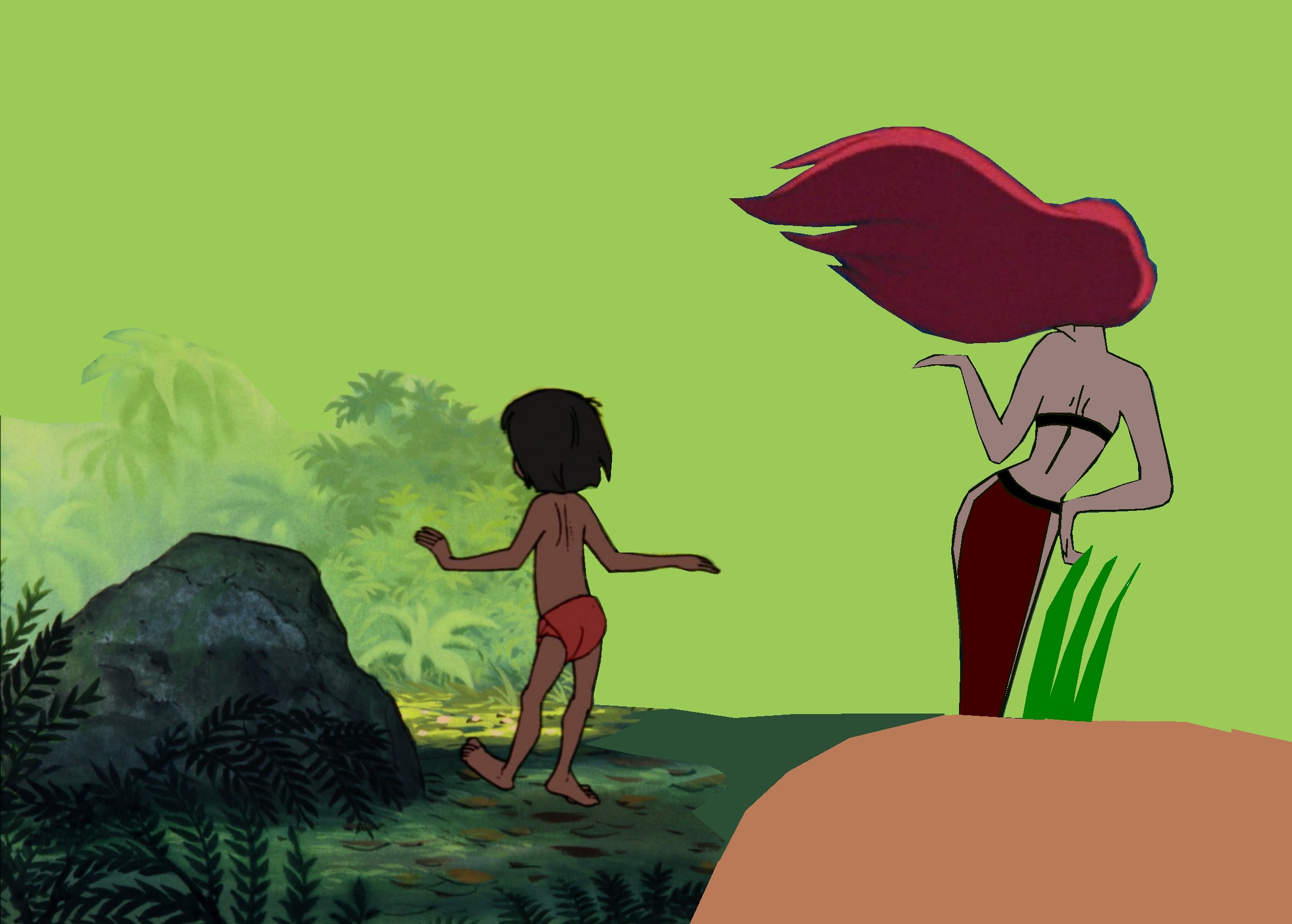 Detail Ariel And Mowgli Nomer 8