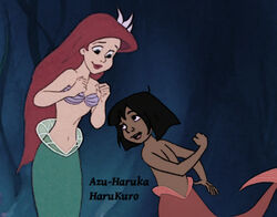 Detail Ariel And Mowgli Nomer 9
