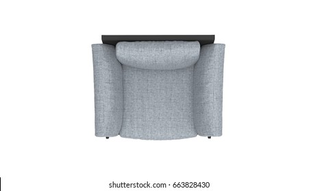 Detail Arm Chair Top View Nomer 5