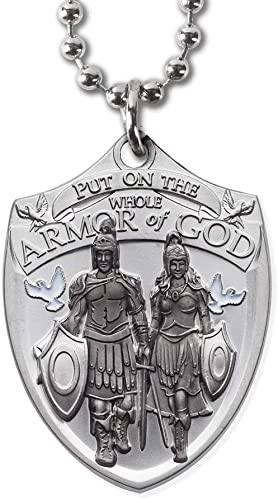 Detail Armor Of God Dog Tag Necklace Nomer 2