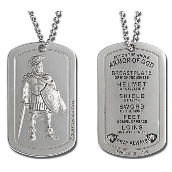 Detail Armor Of God Dog Tag Necklace Nomer 21