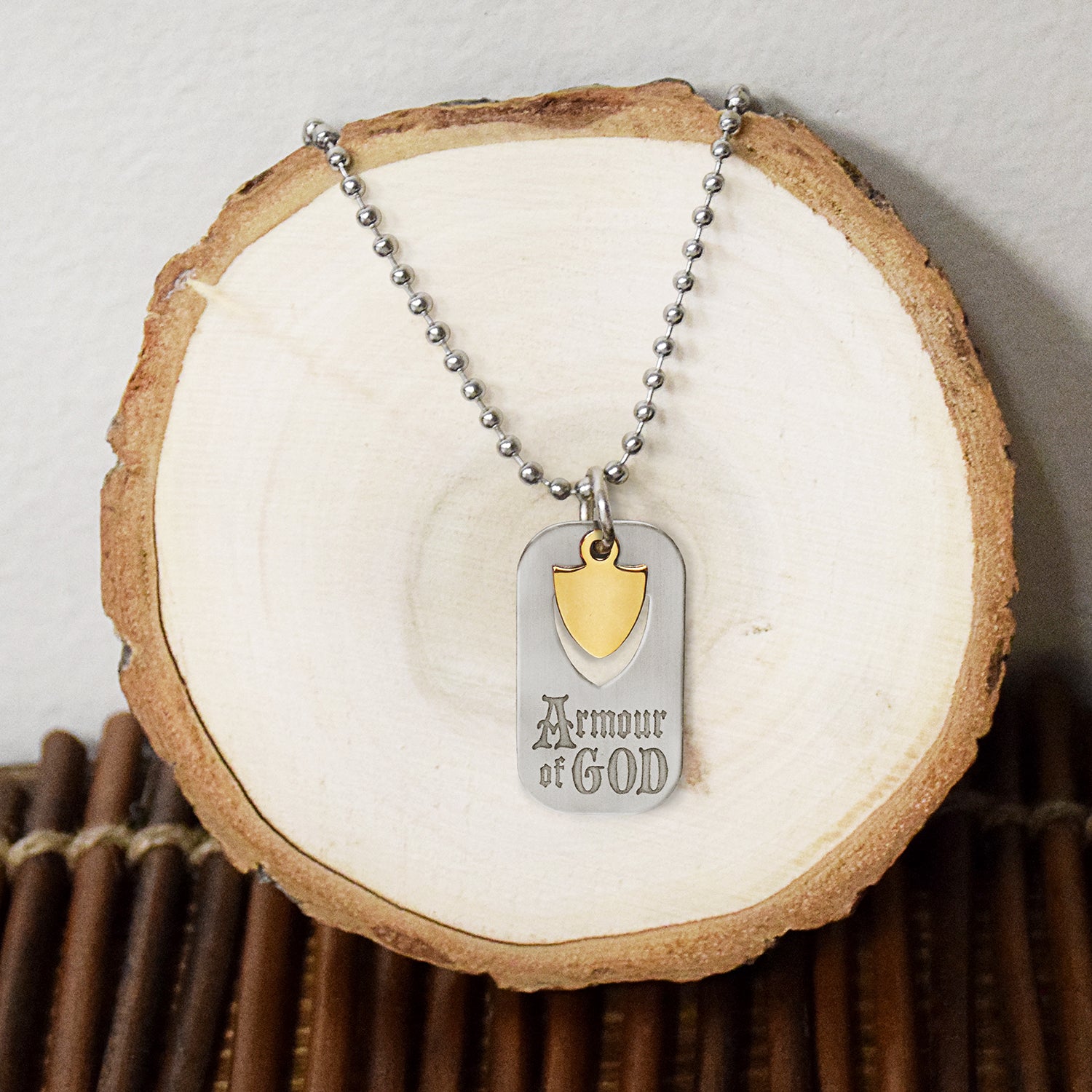 Detail Armor Of God Dog Tag Necklace Nomer 49