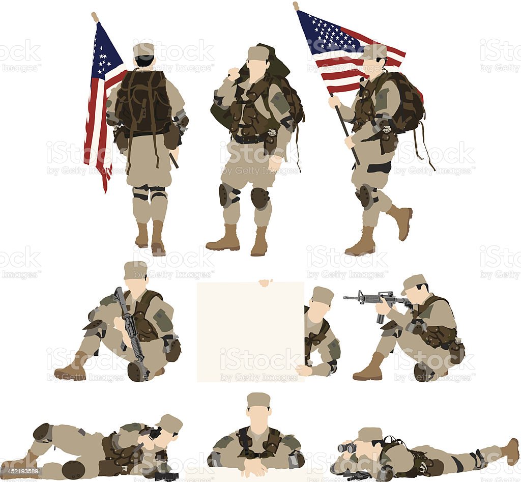 Detail Army Vector Png Nomer 27