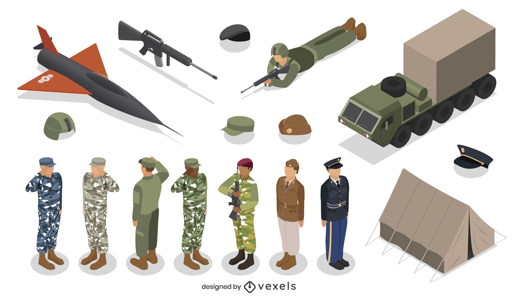 Detail Army Vector Png Nomer 30