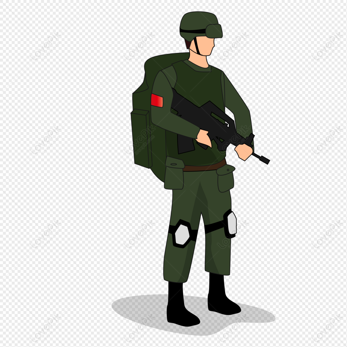 Detail Army Vector Png Nomer 8