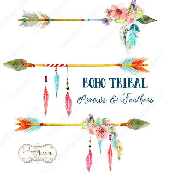 Detail Arrow With Feather Clipart Nomer 44