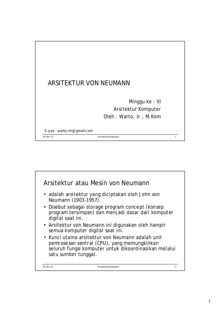 Detail Arsitektur Von Neumann Dan Harvard Nomer 25