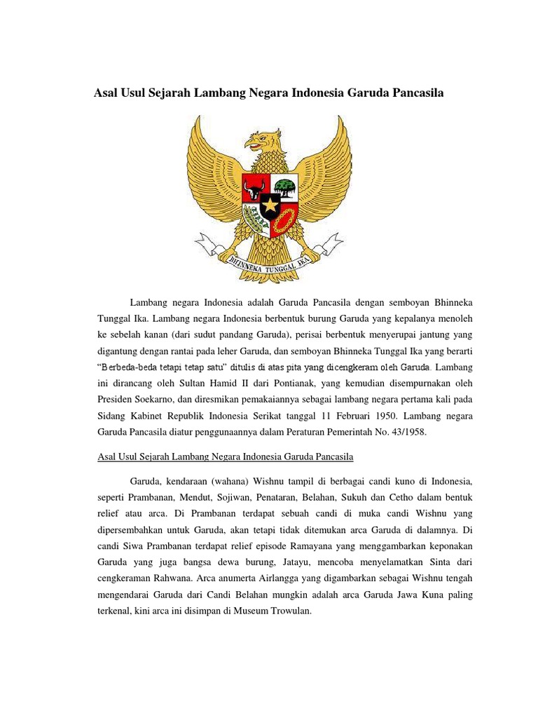 Detail Asal Usul Gambar Garuda Pancasila Nomer 15