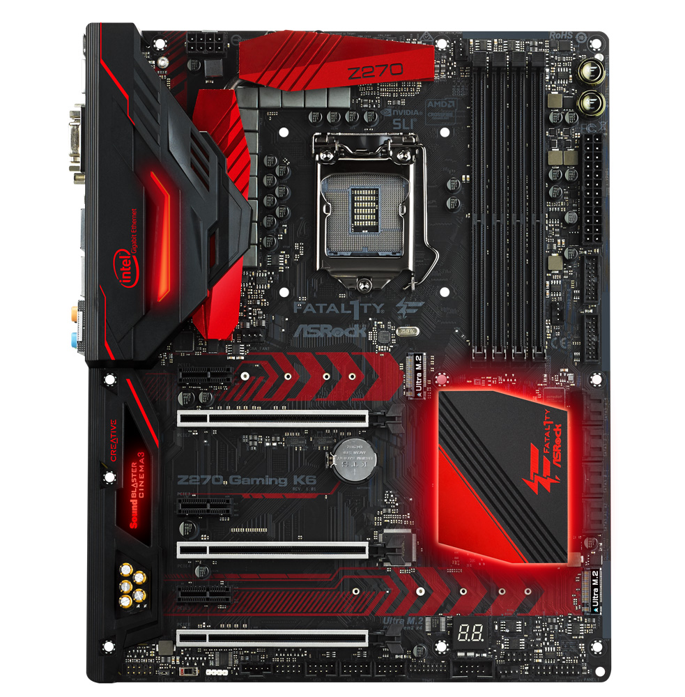 Detail Asrock Fatal1ty Z270 Gaming K6 Lga1151 Z270 Ddr4 Nomer 41