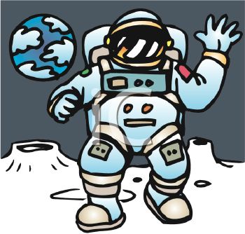 Detail Astronaut On Moon Clipart Nomer 34