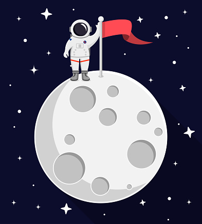 Detail Astronaut On Moon Clipart Nomer 5