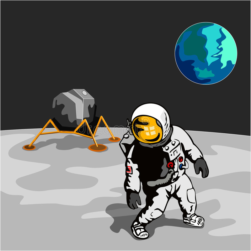 Detail Astronaut On Moon Clipart Nomer 38