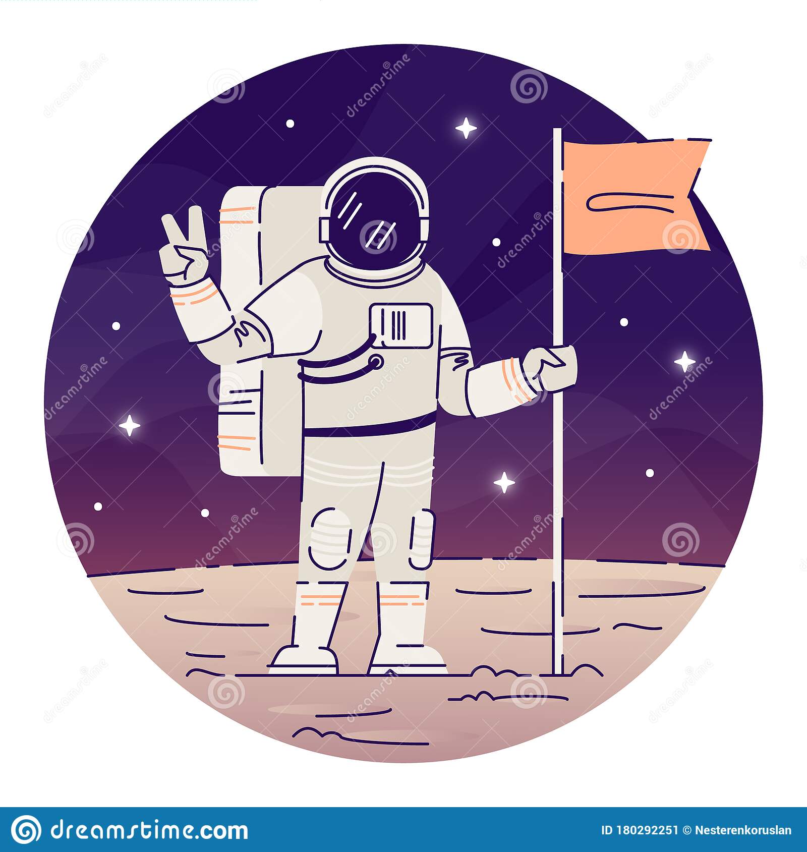 Detail Astronaut On Moon Clipart Nomer 41