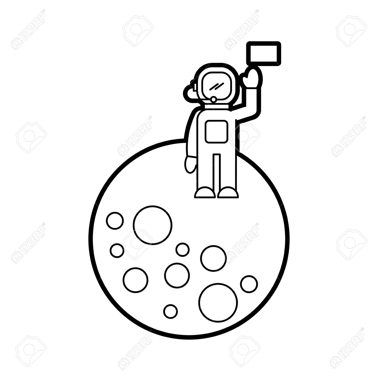 Detail Astronaut On Moon Clipart Nomer 44