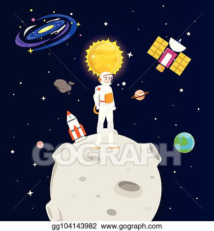 Detail Astronaut On Moon Clipart Nomer 45