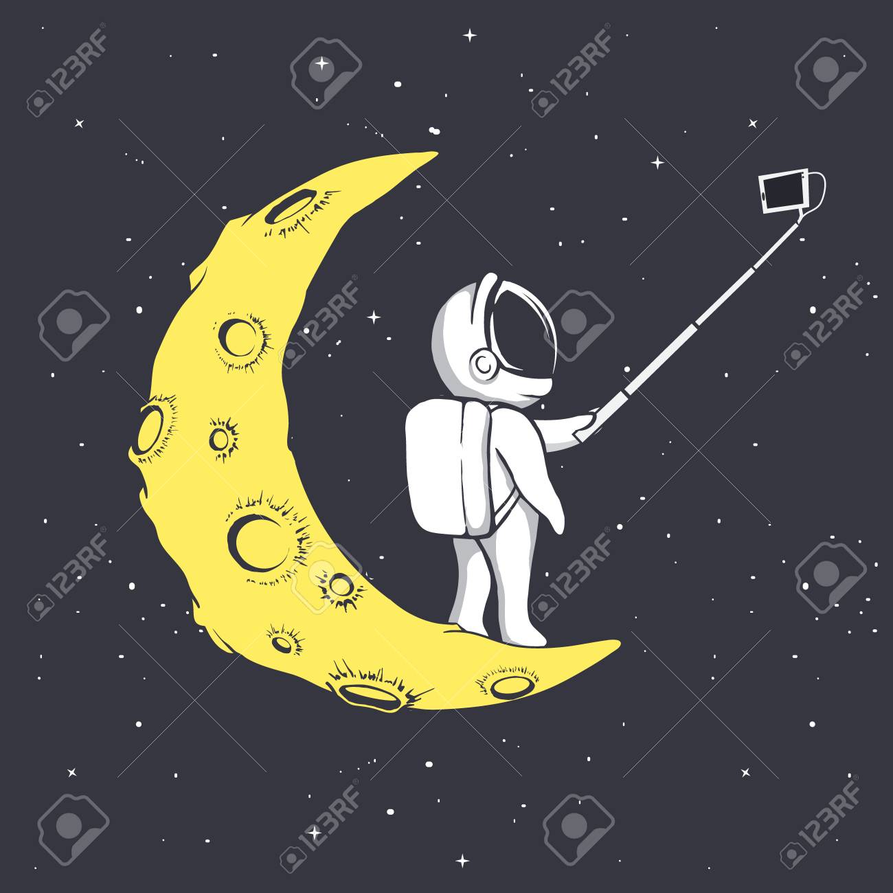 Detail Astronaut On Moon Clipart Nomer 52