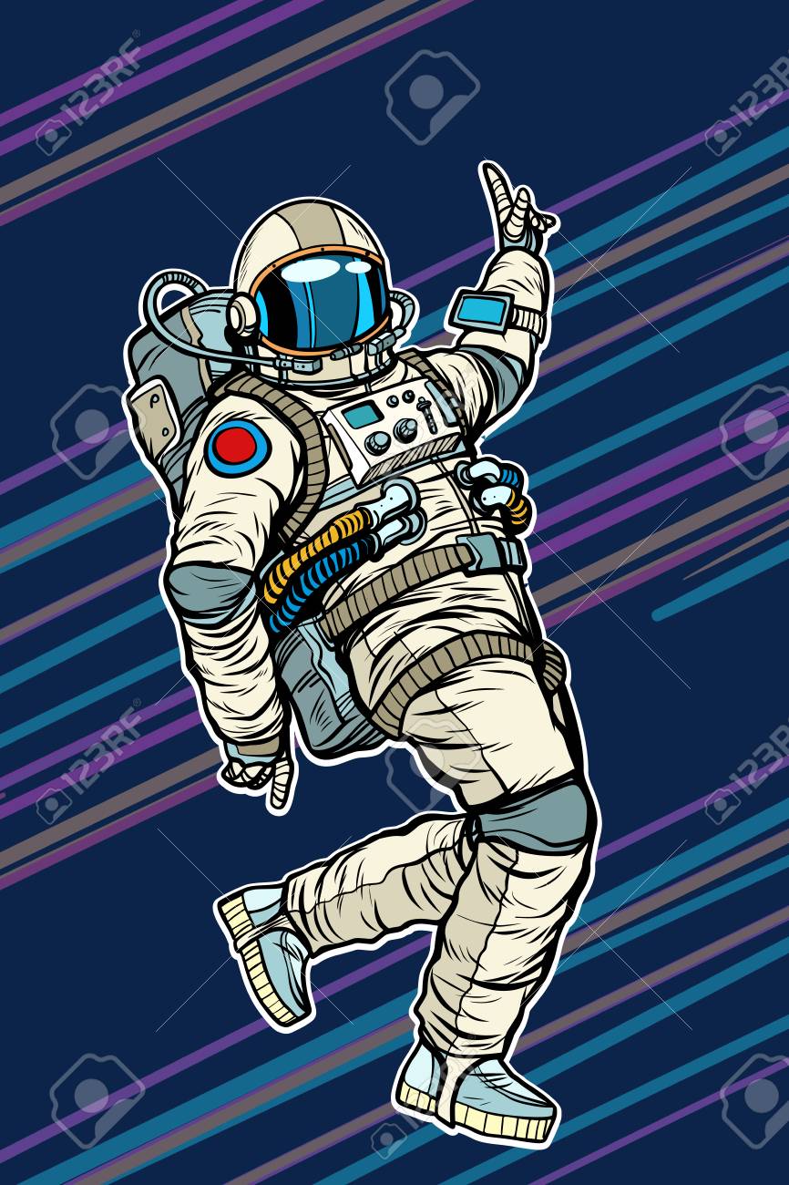 Detail Astronaut Pop Art Nomer 15