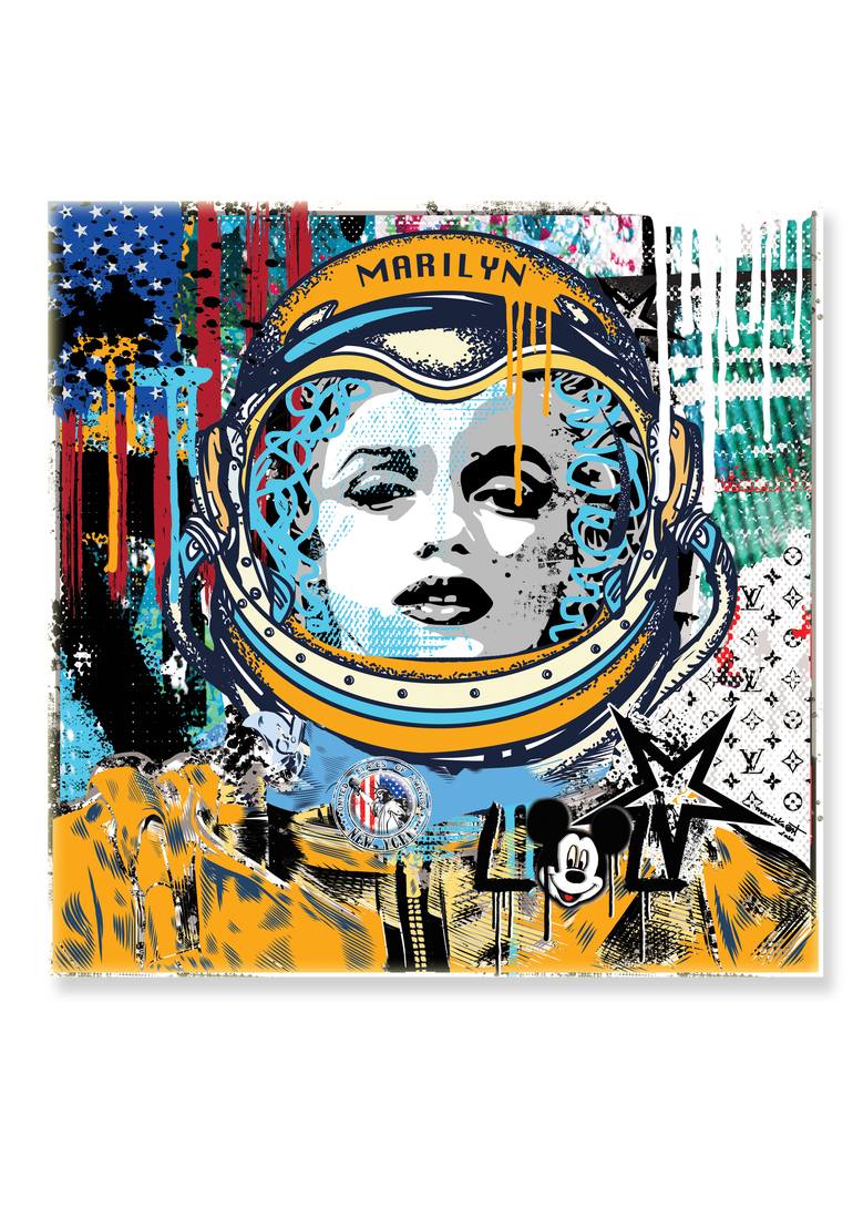 Detail Astronaut Pop Art Nomer 41