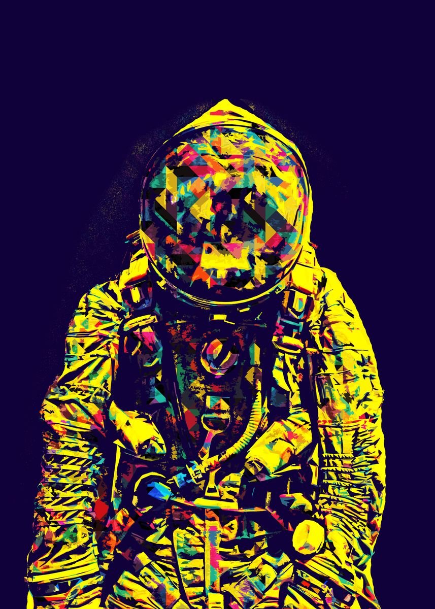 Detail Astronaut Pop Art Nomer 6