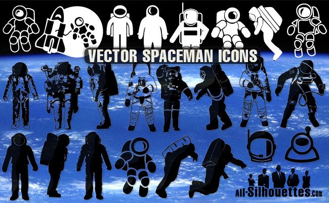 Detail Astronaut Silhouette Vector Nomer 53