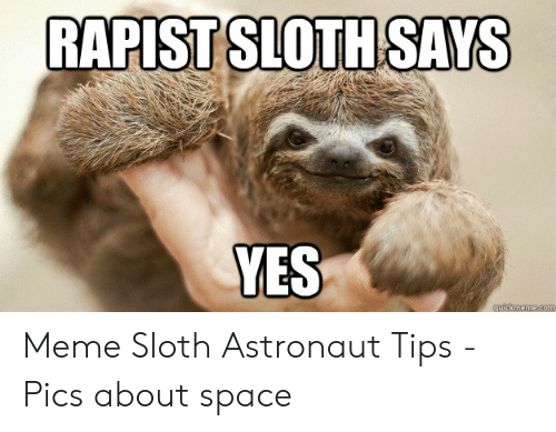 Detail Astronaut Sloth Meme Nomer 53
