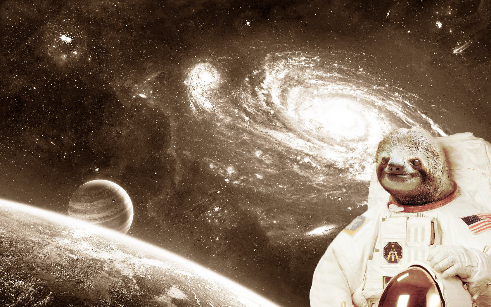 Detail Astronaut Sloth Meme Nomer 10