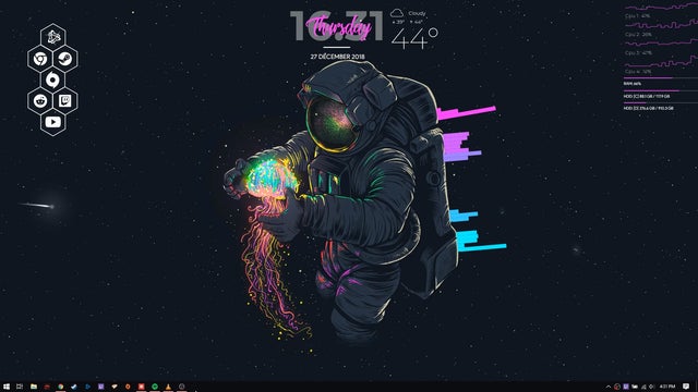 Detail Astronaut With Jellyfish Wallpaper Nomer 7