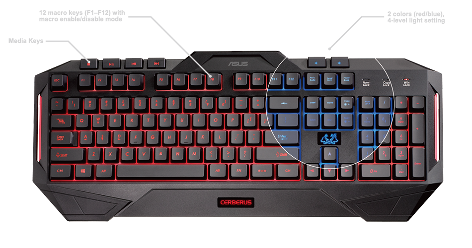 Detail Asus Keyboard Cerberus Mouse Nomer 4