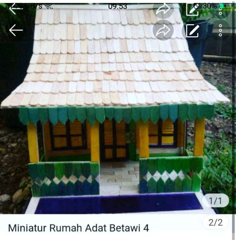 Detail Atap Luar Miniatur Rumah Dibuat Dari Nomer 17