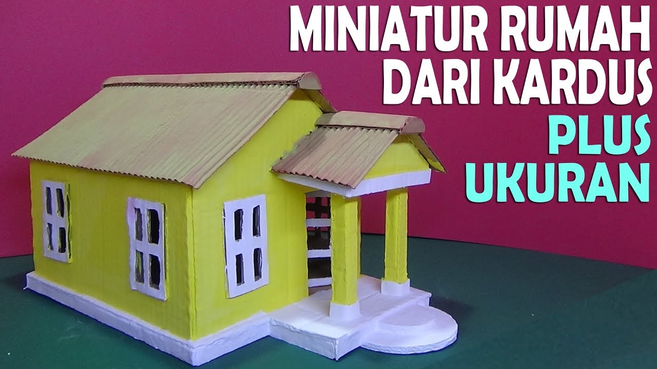 Detail Atap Luar Miniatur Rumah Dibuat Dari Nomer 18