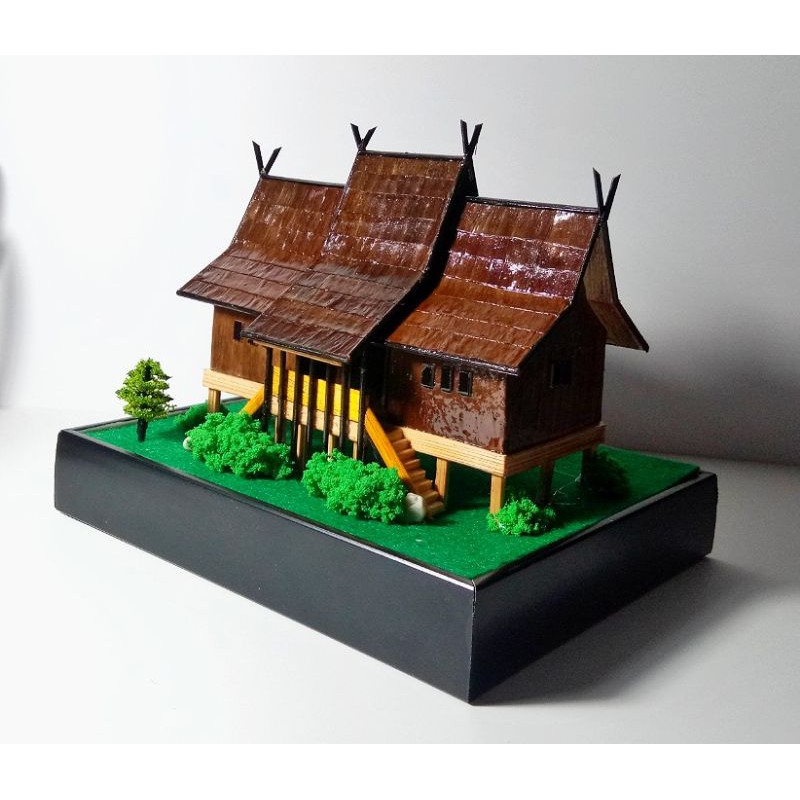 Detail Atap Luar Miniatur Rumah Dibuat Dari Nomer 20