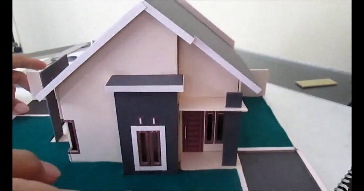 Detail Atap Luar Miniatur Rumah Dibuat Dari Nomer 50