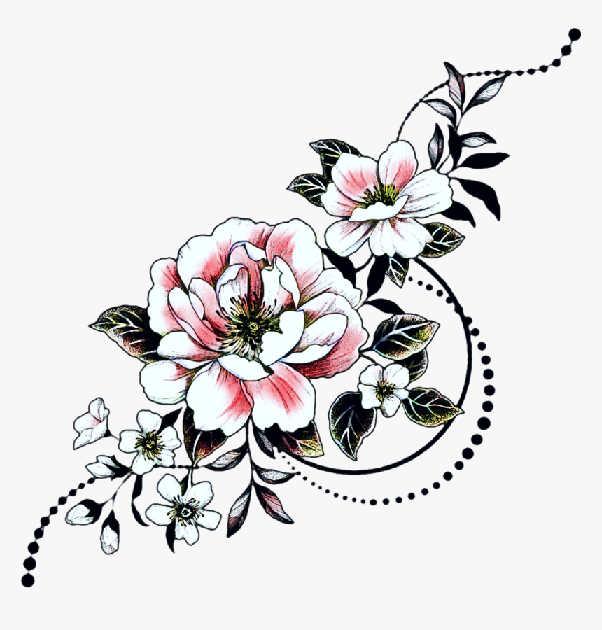 Detail Realistic Tattoo Blumen Nomer 7
