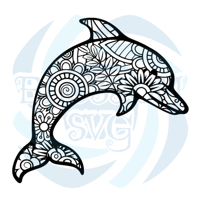 Detail Delfin Zentangle Nomer 2