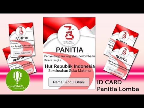 Detail Desain Name Tag Panitia 17 Agustus Nomer 12