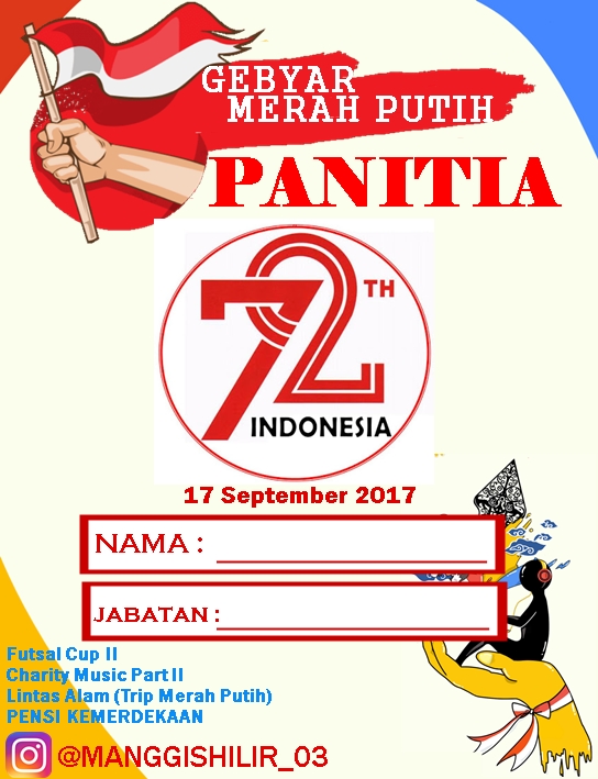 Detail Desain Name Tag Panitia 17 Agustus Nomer 4
