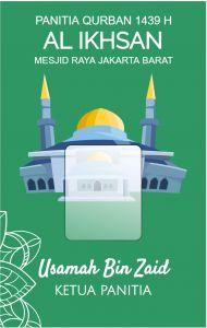 Detail Desain Name Tag Panitia 17 Agustus Nomer 34