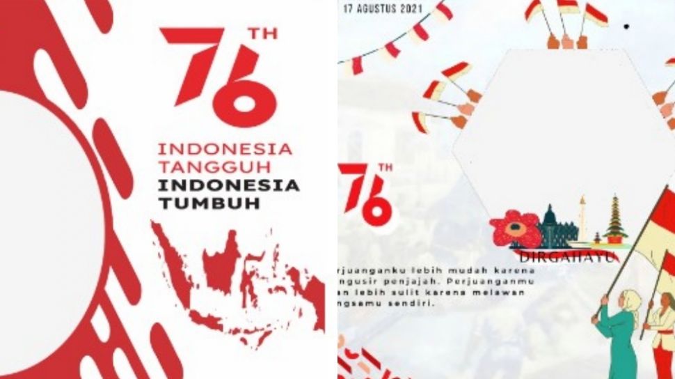 Detail Desain Name Tag Panitia 17 Agustus Nomer 45