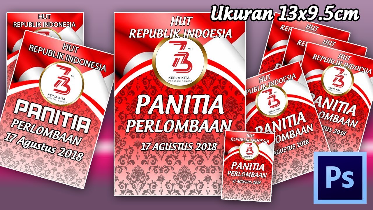 Detail Desain Name Tag Panitia 17 Agustus Nomer 6